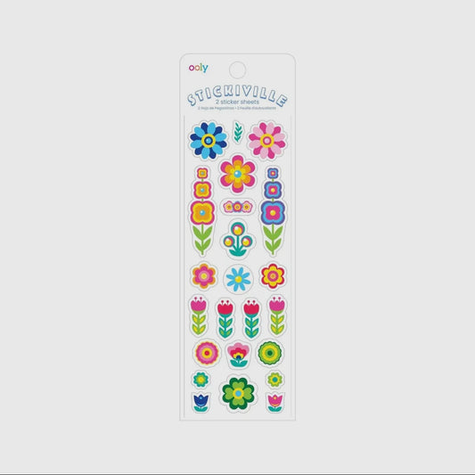 OOLY - Stickiville Stickers - Fun Flowers