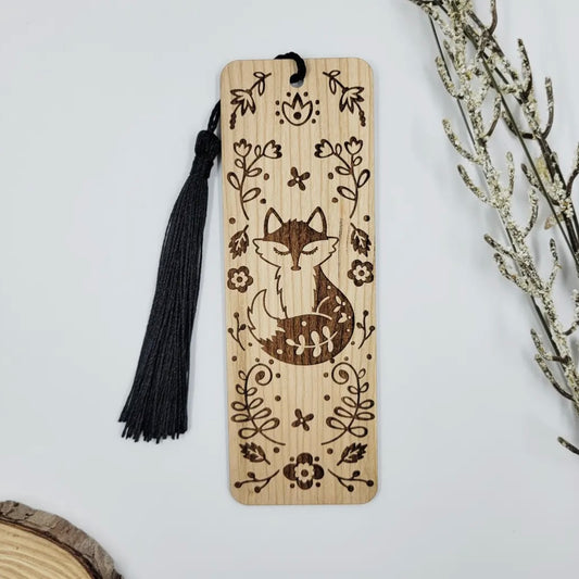 Wood Bookmark - Fox