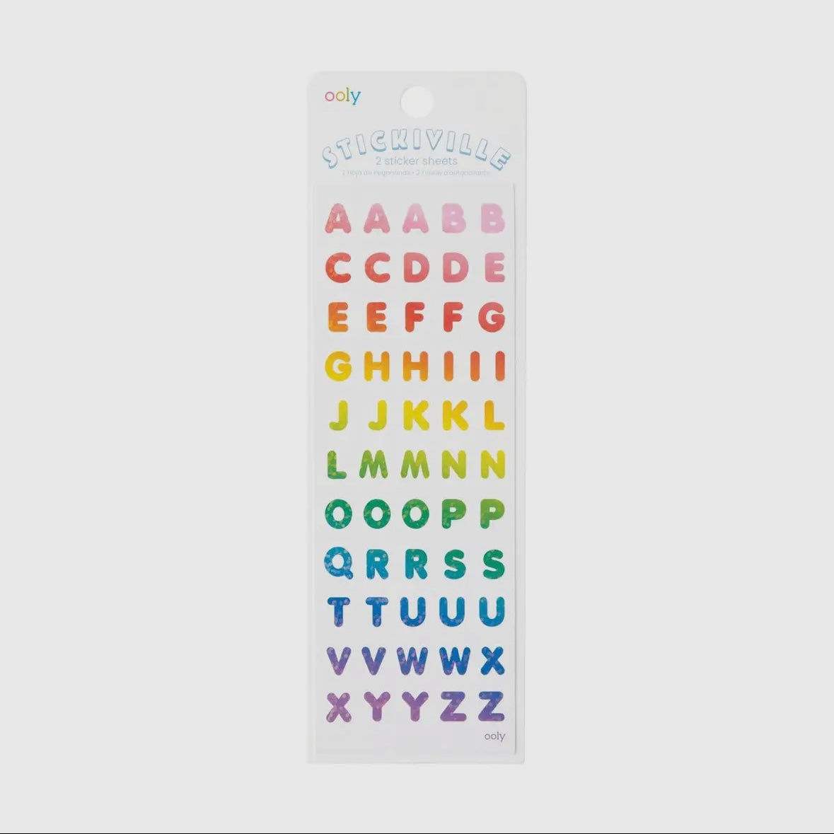 OOLY - Stickiville Stickers - Rainbow Letters (Alphabet)