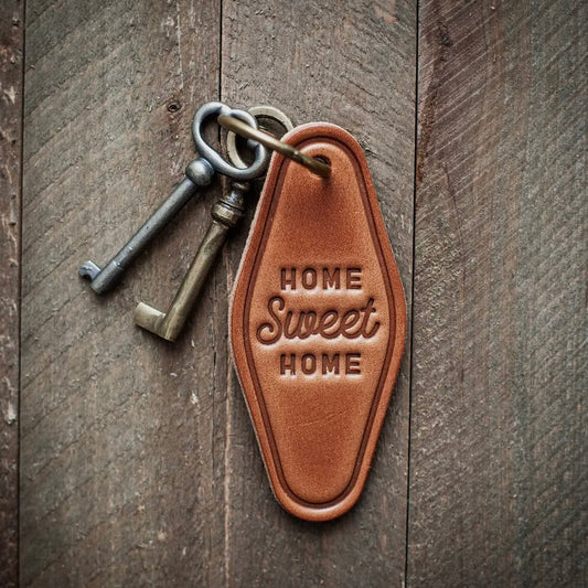 Sugarhouse Leather - Home Sweet Home Leather Keychain