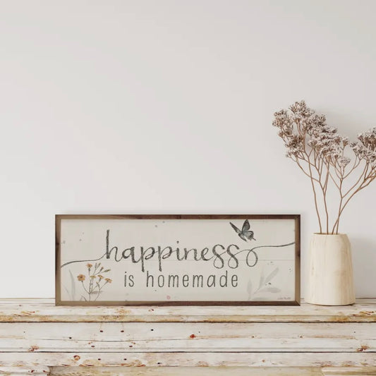 Happiness is Homemade Wood Sign