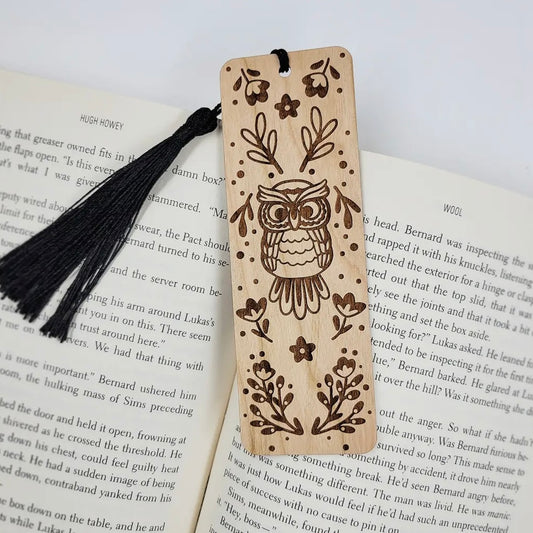 Wood Bookmark - Owl