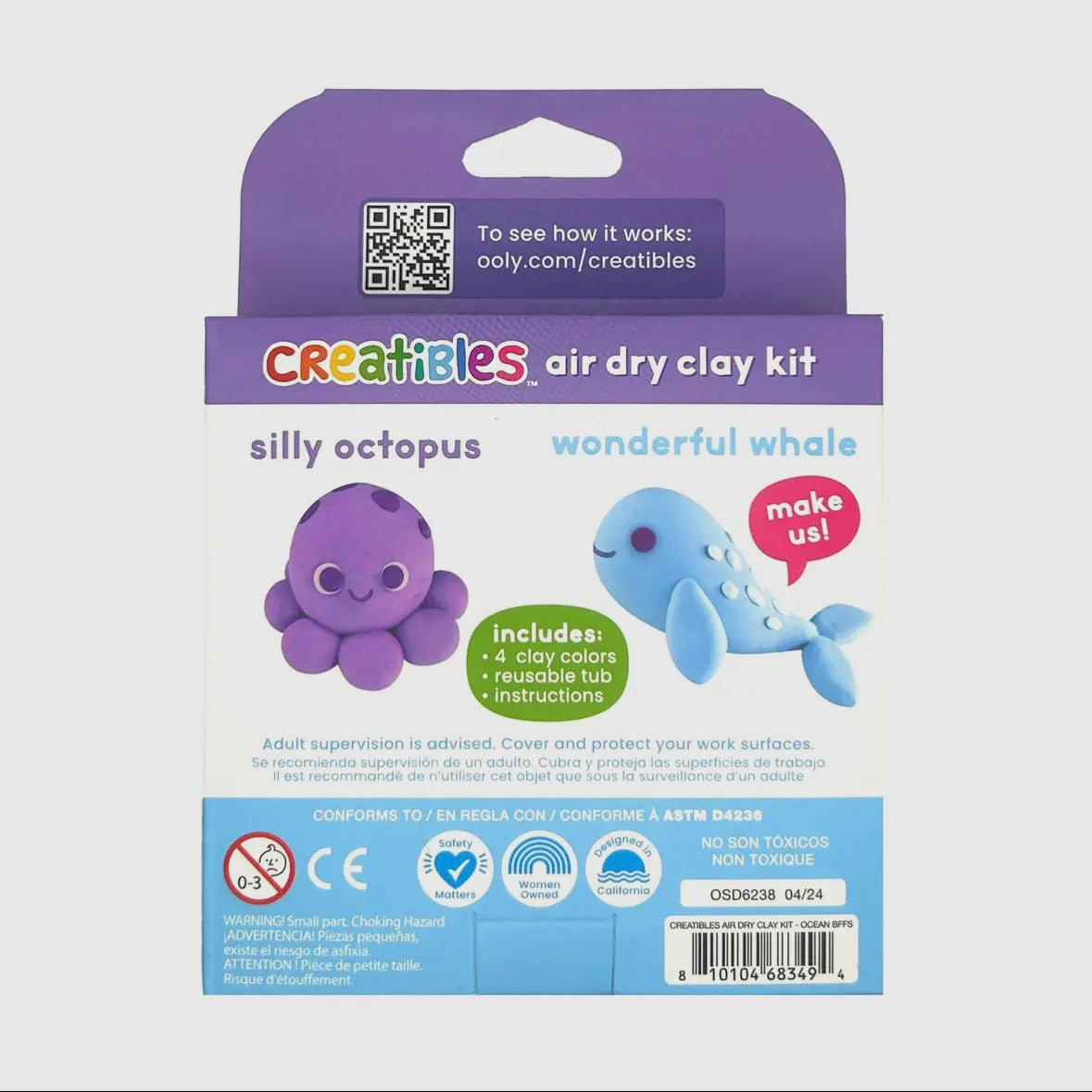 OOLY - Creatibles DIY Air-Dry Clay Kit - Ocean BFFs