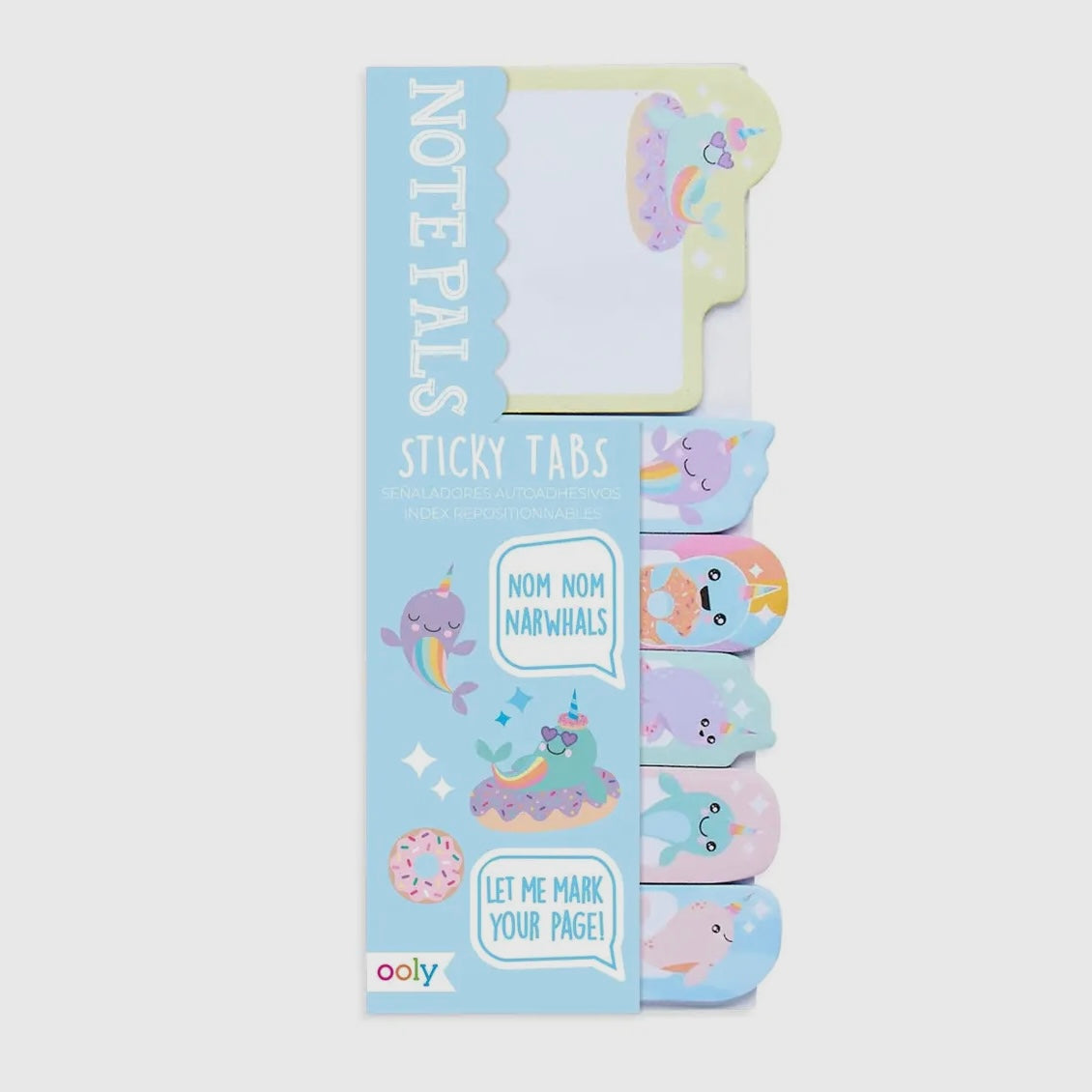 OOLY - Note Pals Sticky Tabs - Narwhals